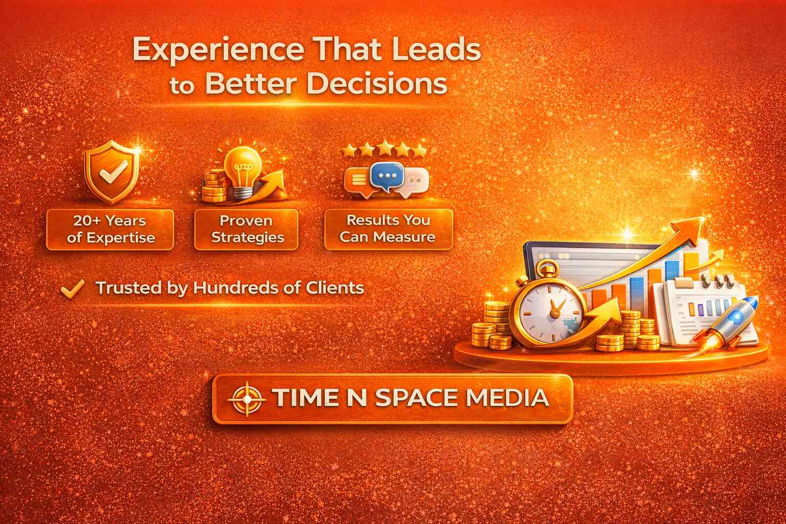 Digital Marketing Expertise & Proven Strategies | Time N Space Media Digital marketing expertise and proven strategies by Time N Space Media with 20 plus years experience