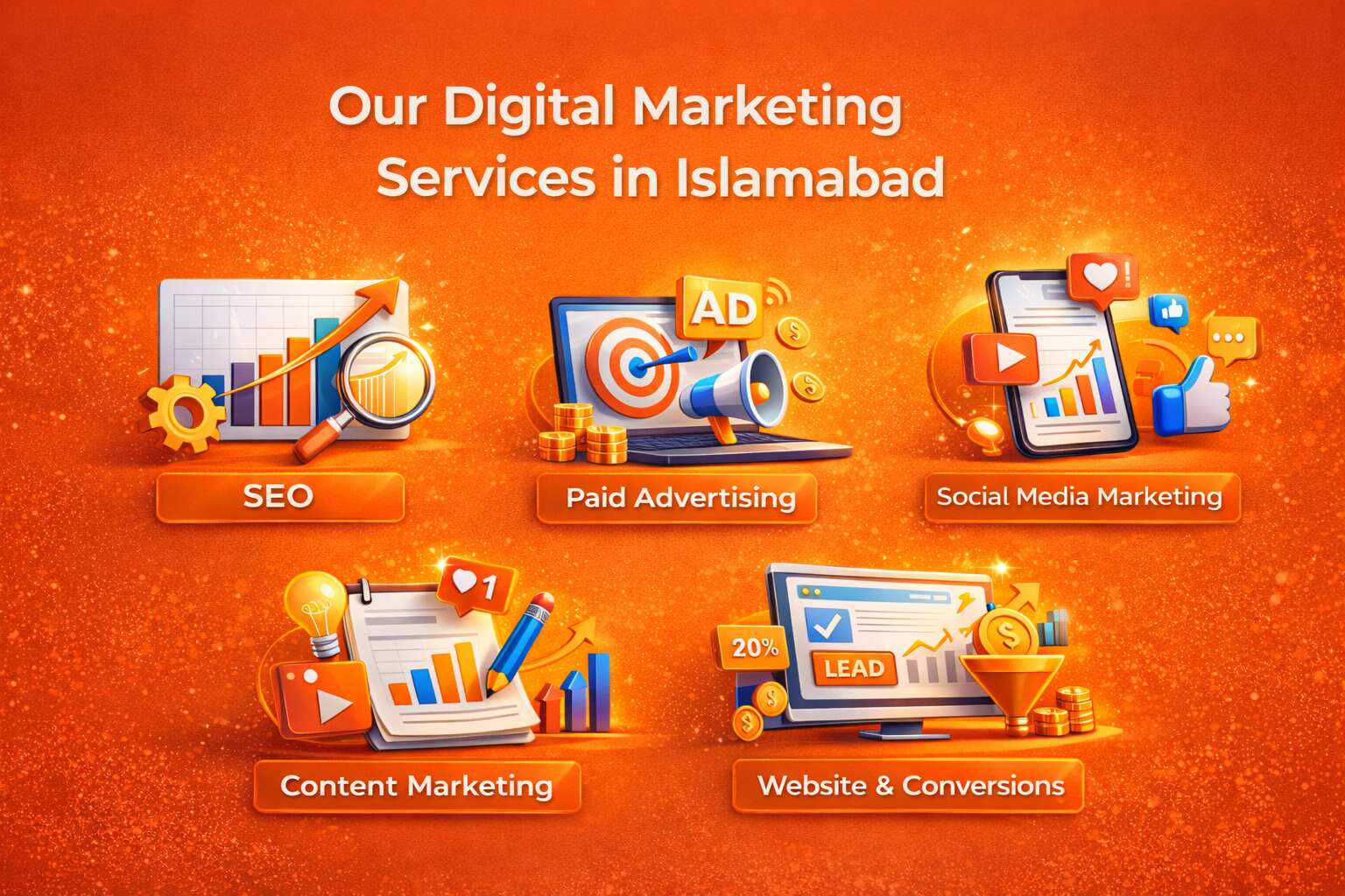 Our Digital Marketing Services in Islamabad | Time N Space Media Our digital marketing services in Islamabad by Time N Space Media including SEO, PPC, social media marketing, and content marketing