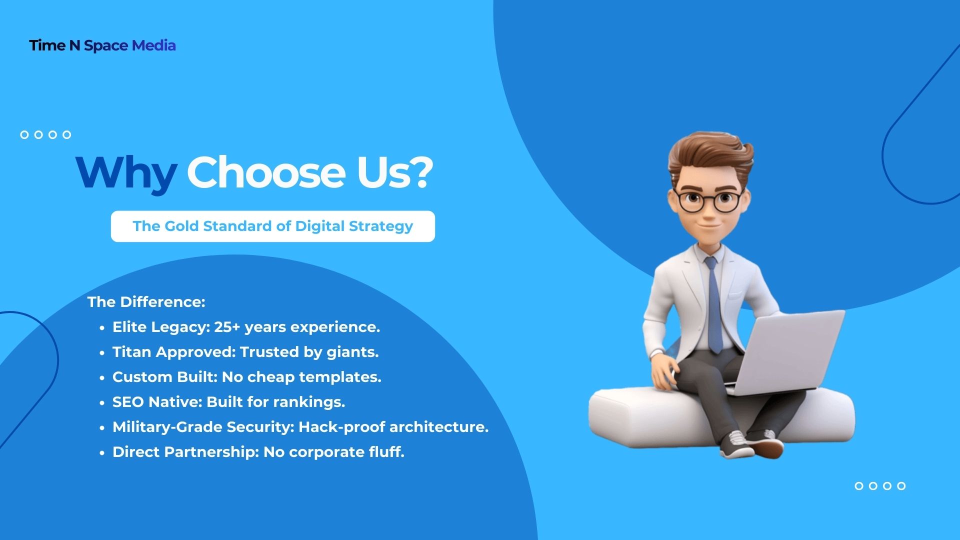 Why Choose Time N Space Media: 25 years of strategic excellence as the premier web development company in Lahore, delivering bespoke digital architecture